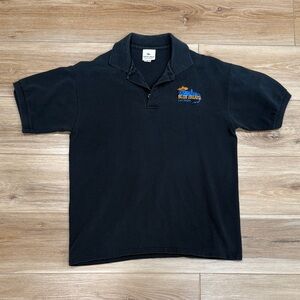 Vintage Blue Iguana Las Vegas Black Polo Shirt for Men